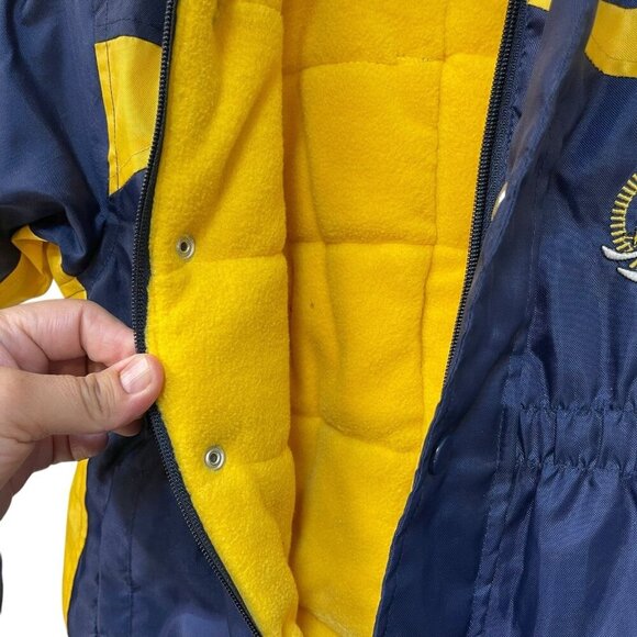 Vintage Mon Petit Infant Snowsuit Fleece Lining Bunting 12 M Mittens Booties - Picture 4 of 10